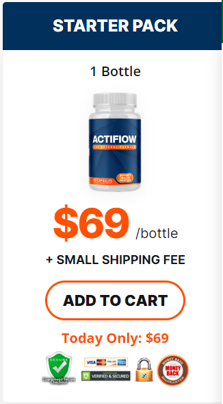 1 bottle price of Actiflow Supplement