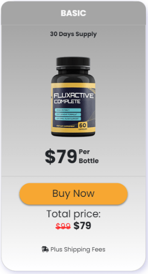 1 bottle price of Fluxactive complete