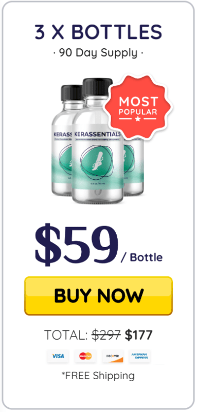 3 bottles price of Kerassential