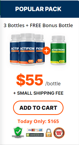 5 bottles price of Actiflow Supplement
