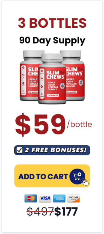 3 bottles price of slim chew